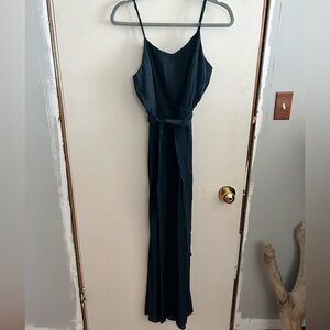 Double layered linen jumpsuit